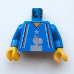 973pb0279c01-7 L051 Sports: Blauw (voetbal)shirt met haan blauw NIEUW *0B0000
