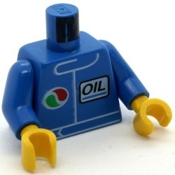 973pb4275c01-7G Torso, Octan Logo 'OIL' blauw gebruikt *0B0000