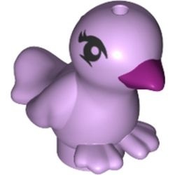 98388pb06-154 Vogel, magenta bek en zwarte ogen lavender, licht NIEUW *0D000