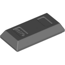 99563-85 Steen vorm goudbaar grijs, donker (blauwachtig) NIEUW *1B052