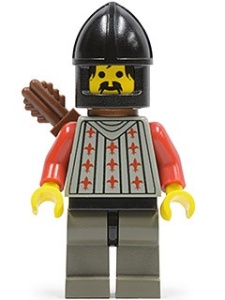 cas244G Frechts Knights - Knight 2, met enclosed helm, Quiver gebruikt *0M0000