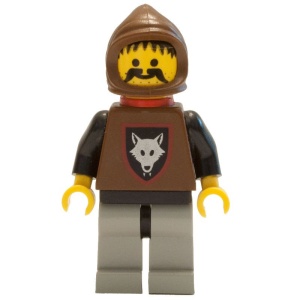 cas252G Wolf People - Wolfman 1 met Zwarte armen and rode Cape gebruikt *0M0000