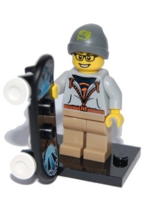 col04-9 Skateboarder met skateboard NIEUW *0M0000