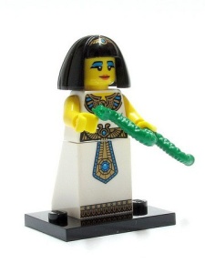 col05-14 Egyptische koningin met standaard en slang NIEUW *0M0000