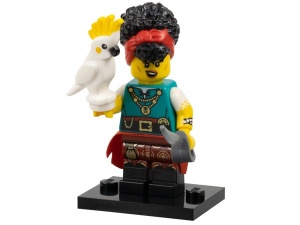 col27-10 Pirate Quertermaster met standaard en papagaai *