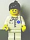 doc028G Dokter- Stethoscoop, roodbruin haar, bril, zwarte beben gebruikt *0M0000 - Img 2