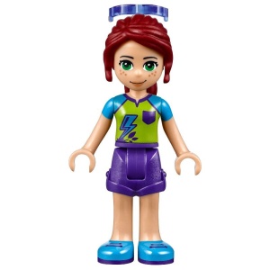 frnd233 Friends- Mia, donkerpaarse shorts, lime topje, zonnebril NIEUW *2M0000