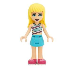 frnd314 Friends- Stephanie Middenazuur skirt gestreept topje NIEUW *2M0000