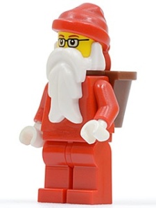 hol004 KERSTMAN met mandje NIEUW *0M0000