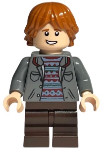hp382 HP Ron Weasley, donkerblauwgrijze jas NIEUW *0M0000