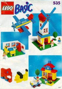 INS535-G 535 BOUWBESCHRIJVING Universal Building Set gebruikt *LOC RB
