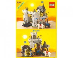 INS6074-G 6074 BOUWBESCHRIJVING- Zwarte Falcon's Fortress gebruikt *LOC RBL