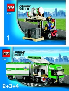 INS7733 7733 BOUWBESCHRIJVING- Truck & Forklift (2 boekjes) NIEUW *