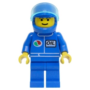 oct023G Octan - blauw Oil met blauw helm, Tr. Lt. blauw Visor gebruikt *0M0000