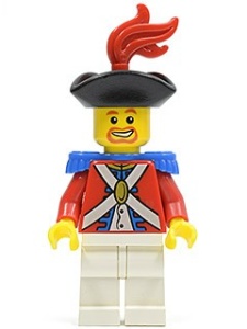 pi089G Imperial Soldier II/ Officier met pluim, bruine baard gebruikt *0M0000