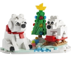 Set 40571-G Wintertime Polar Bears, met doos (99% compleet) gebruikt *