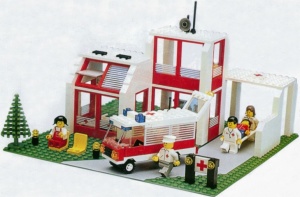 Set 6380-G Set 6380 Emergency Treatment Center (St. Mary's Hospital) MET originele doos (99% compleet) gebruikt *