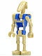 sw0360 Star Wars: Basttle Droid met rechte arm, blauw/creme lijf NIEUW *0M000