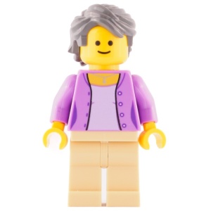 twn268 Bloemist, met lavender jasje en crème benen NIEUW *