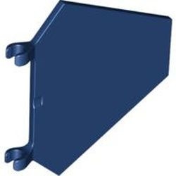 x1435-63 Vlag 5x6 6 hoeken blauw, donker NIEUW *5B046