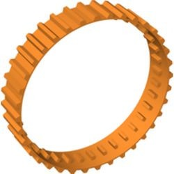 x1681-4G Rupsband 36 secties oranje gebruikt *5W000