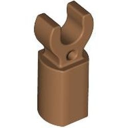 11090-150 Staafhouder met clip caramel, midden NIEUW *0W001