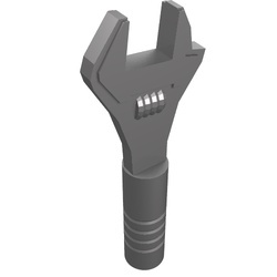 11402f-95 Verstelbare tang zilver, mat NIEUW *0W012