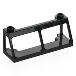 13760-11 Trein, raam cabine 2x6x2 RUIT: 13756 zwart NIEUW *