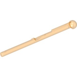 15303-98G Balk rond einde (Dart) transparant oranje gebruikt *1E014