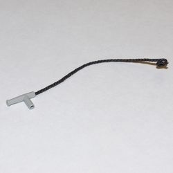 194cx1a-9G Slang met handvat en zwart koord 13L lichtgrijs (klassiek) gebruikt *1E015