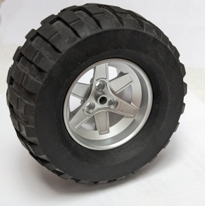 22969c01-67 Wiel 62mmx46mm Technic Racing groot met band Technic Power Puller (32298) PAKKETPOST zilver, metallic NIEUW *