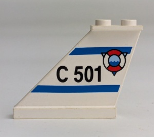 2340px2-1 Staart groot met Kustwacht C501 LINKS wit gebruikt *1D041