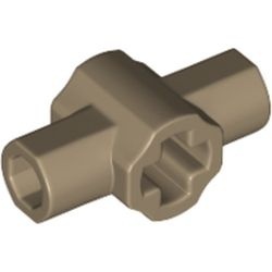 24122-69 Technic, Hub met twee stokhouders (hilt lightsaber) crème,donker NIEUW *0B006