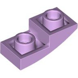 24201-154 Omgekeerde dakpan 2x1 rond lavender, licht NIEUW *1B105
