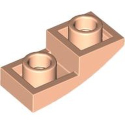 24201-90 Omgekeerde dakpan 2x1 rond vleeskleurig, licht NIEUW *1B105