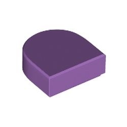 24246-157 Tegel 1x2 halve circel (Stadium) lavender, midden NIEUW *5A077