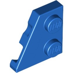 24299-7 Wig plaat 2x2 links blauw NIEUW *1B229
