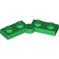 2429c01-6 Scharnierplaat 1x4 compleet (horizontaal 2 x 1x2) groen NIEUW *1B300