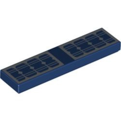 2431pb499-63 Tegel 1x4 Zonnepanelen blauw, donker NIEUW *0K000