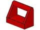 2432-5G Tegel 1x2 met hendel bovenop rood gebruikt *1D006