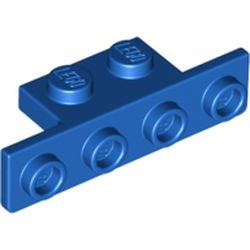 2436-7G Verbindingsplaat 1x2- 1x4 (kan ook 28802 zijn) blauw gebruikt *6K1