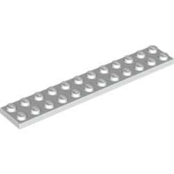 2445-1 Platte plaat 2x12 wit NIEUW *5D0000