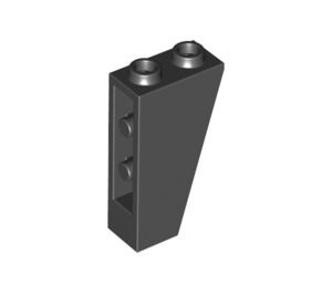 2449-11 Omgekeerde dakpan 75 graden 2x1x3 zwart NIEUW *1B245