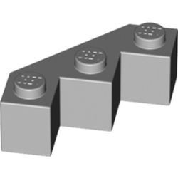 2462-86 Steen 3x3 facet grijs, licht (blauwachtig) NIEUW *1B015