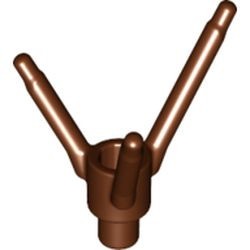24855-88 Bloemsteel met bodempin bruin, roodachtig NIEUW *0D019