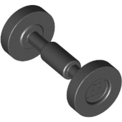 2496-11G Wiel Trolley/skateboard zwart gebruikt *1E012