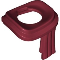 25376-59 Sjaal rood, donker NIEUW *2B0001