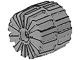2593-9G Hardplastic wiel midden (35x31) ALLEEN PAKKERTZENDING! lichtgrijs (klassiek) gebruikt *