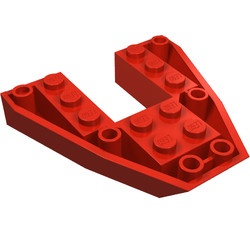 2626-5G Boegsteen 6x6x1 rood gebruikt *