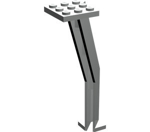 2641-9G Kraansupport, enkel topplaat 3x3 lichtgrijs (klassiek) gebruikt *1E004